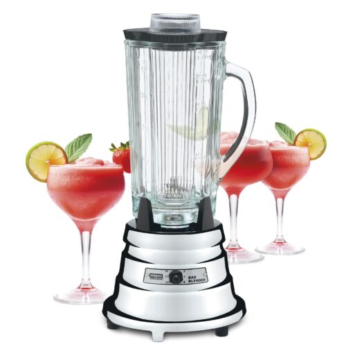 Waring Commercial BB900G 1/2 HP Chrome Bar Blender with 40-Ounce Glass Container Silver - Image 3