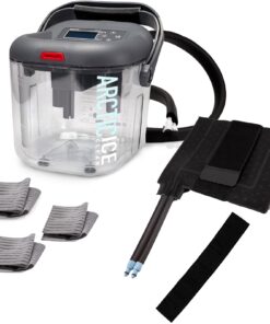 Circulating Cold Water Therapy Ice Machine Gen 2 by Arctic Ice Clear – for Knee, Elbow, Shoulder, Back Pain, Swelling, Sprains, Injuries (Arctic Ice Clear) (with Back Pad)