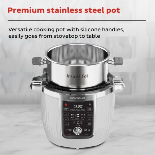 Instant Pot PRO Max Wi-Fi Smart 10-in-1 Pressure Cooker, Steamer, Saute, Warmer, Rice Cooker, Yogurt Maker, Sous Vide, Baker, NutriBoost - Includes App with 2000+ Recipes - 6 Quart - Image 7