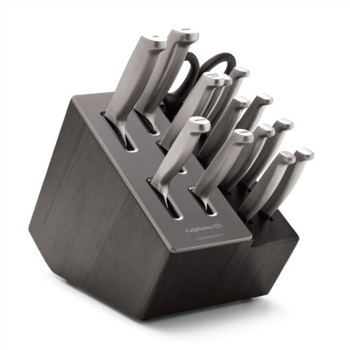 Premier by Calphalon® 15-Piece Knife Set with SharpIN™ EdgeTech, Stainless Steel Handles