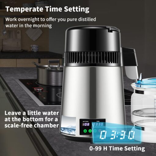 Happybuy Advanced Water Purification System, 1.1 Gallon Large Capacity. Delivers 0.3 Gallons of Purified Water Per Hour with 750W Power - Image 7