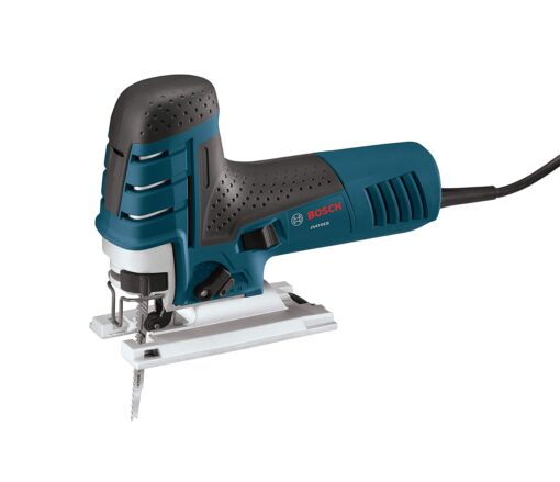 BOSCH JS470EB Corded Barrel-Grip Jig Saw - 120V Low Vibration, 7 Amp Variable Speed for Smooth Cutting up to Up To 5-7/8 Inch on Wood, 3/8 Inch on Steel For Countertops