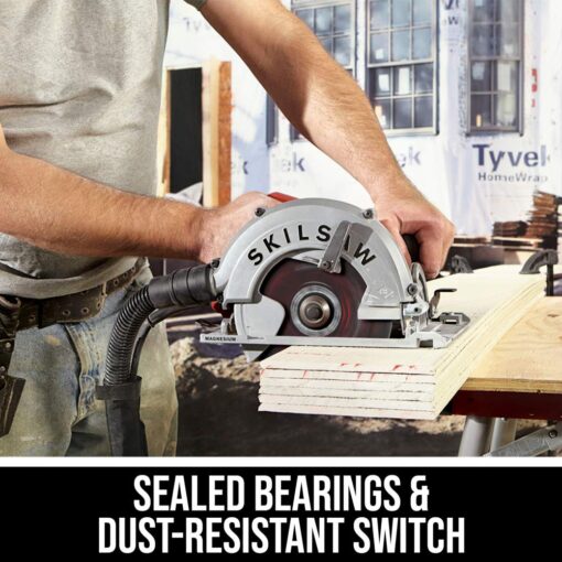 SKILSAW SPT67FMD-01 15 Amp 7-1/4 In. Sidewinder Circular Saw for Fiber Cement - Image 8