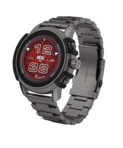 Diesel Men's Griffed Gen 6 45mm Stainless Steel Touchscreen Smart Watch, Color: Gunmetal (Model: DZT2042V)