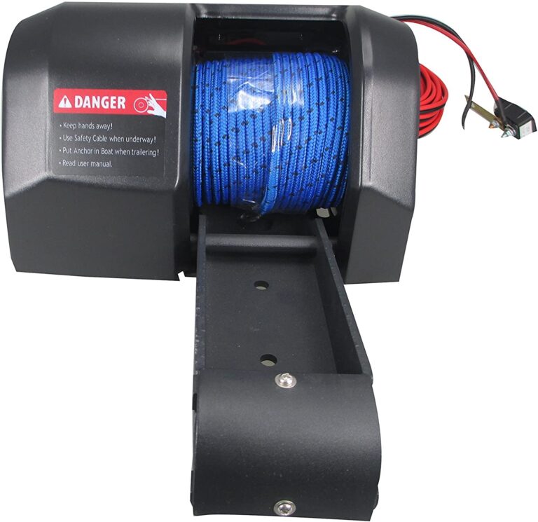 NEWMAIX 12V Up to 35 LBS Electric Marine Anchor Winch, Saltwater Boat Anchor Windlass Kit, Heavy Duty Towing Winches for Fishing Boat Pontoon Boat (Black, 35 LBS) - Image 6