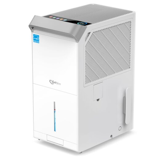 Vellgoo 4,000 Sq.Ft Most Efficient Energy Star 2024 dehumidifier for Basement, 50 Pint 2024 DOE Dehumidifiers for Home Large Room, Intelligent Humidity Control