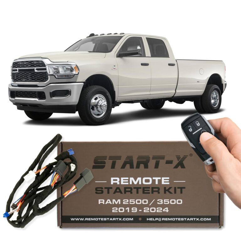 Start-X Remote Starter Kit for RAM 2500/3500 (2019-2024) | NOT 1500 | Push to Start Engine | Plug N Play | 3X Lock to Remote Start