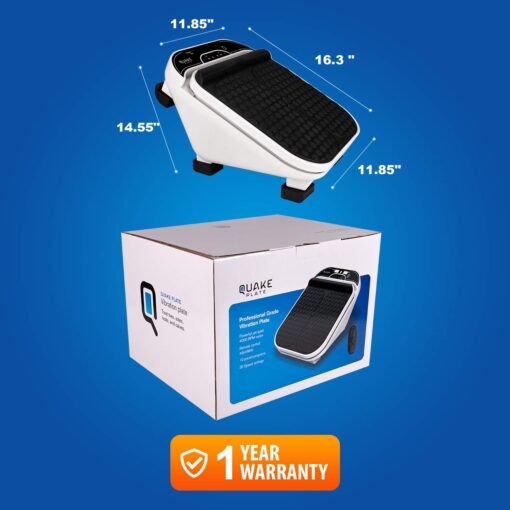 Foot Massager for Neuropathy Pain & Circulation by Quake Plate High RPM Oscillating Deep Tissue Foot & Calf Massager for Plantar Fasciitis Pain Relief, 30 Speed Vibrate with Gen 2 RF Remote - Image 5