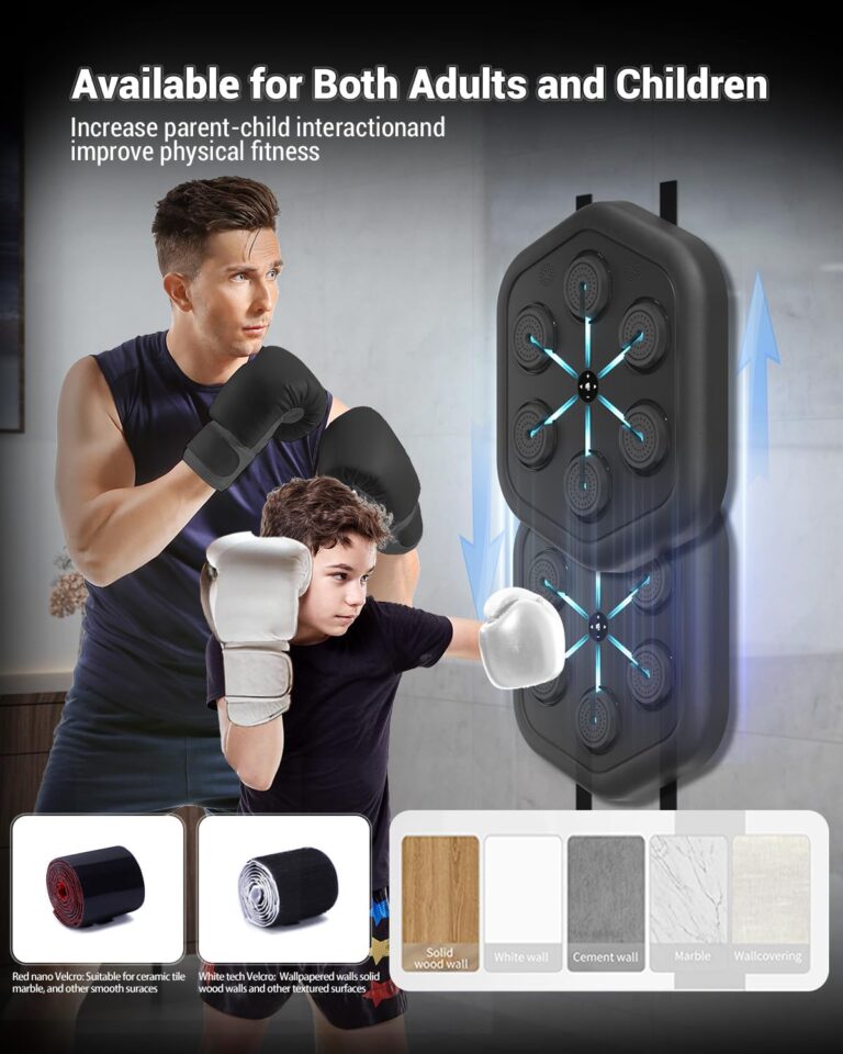 MAITUFIT Music Boxing Machine M4, Smart Music Punching Machine with Custom Running Lights, Stereo Sound and APP Control, Wall Mount Boxing Machine for Adults - Home Office Gym Workout Equipment Black - Image 3