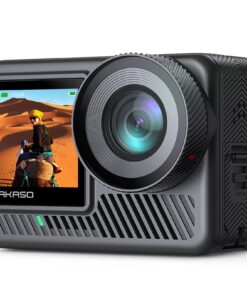 AKASO Brave 8 Lite Waterproof Action Camera with 4K60 Ultra HD Video, 20MP Photos, HDR, Touch Screen, SuperSmooth Stabilization, 8X Slow Motion, Zoom, Super Wide Angle, Remote Control and Accessories