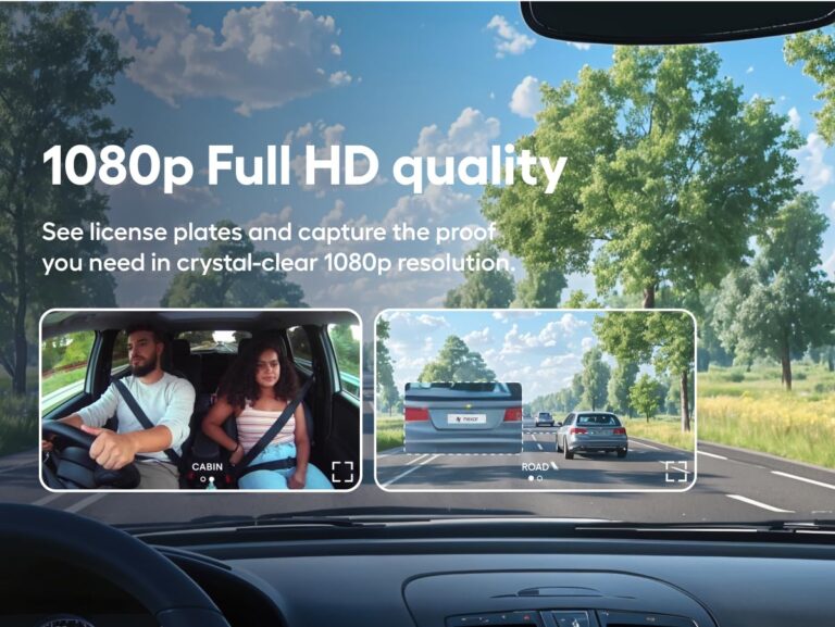 Nexar Pro Dual Dash Cam - 1 Year Nexar App Subscription Included - Unlimited Cloud Storage, Drive Recordings, Parking Mode, Night Vision, All Inside The Nexar App - WiFi HD Front Dash Cam (64 GB SD) - Image 6