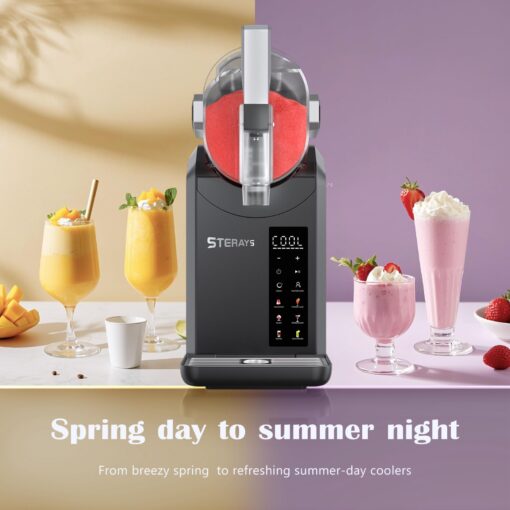 STERAYS Slushie Machine,Slushy Machine for Home,6 Preset Programs,Auto Cleaning,No Ice Needed, Frozen Drink Maker for Milk Shakes,Frappe,Margarita Smoothie,Slush,and more - Image 5