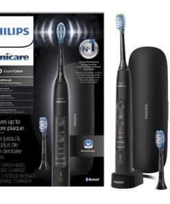 Philips Sonicare ExpertClean 7500 Black, Rechargeable Electric Power Toothbrush, HX9690/05