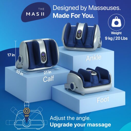 MIKO Shiatsu Foot Massager for Circulation & Pain Relief - Deep Tissue Kneading, Heat Therapy for Plantar Fasciitis, Neuropathy, Diabetics - FSA/HSA Eligible - Fits Up to Size 15 - Image 3