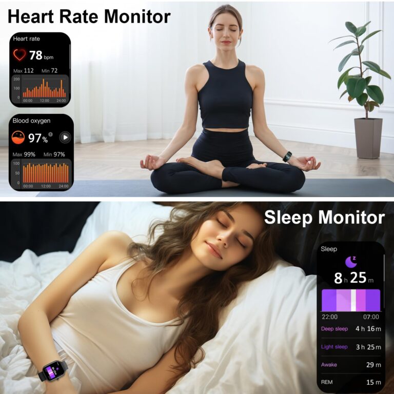 Smart Watch(Answer/Make Calls), 1.91" Smartwatches for Men Women, Fitness Tracker with 110+ Sport Modes, IP68 Waterproof, Heart Rate/Sleep/Spo2 Monitor, Pedometer, Activity Tracker for Android iOS - Image 5