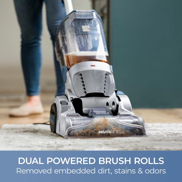 Kenmore KW4010 Pet Portable Carpet Cleaner Machine with High Cleaning Power, 3.2L Clean Tank & 1.4L Dirty Tank, 25ft Cord Length and Two Easy Removable Brushroll for Rug & Upholstery - Image 5