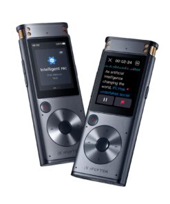 iFLYTEK Offline Voice Recorder with Playback, Secure Digital Recorder with AI Transcription, 5-Language Voice-to-Text, Noise Reduction, AI Voice Recorder for Meetings, Interviews, Learning