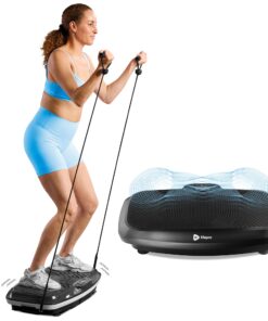 LifePro Turbo 3D Vibration Plate Exercise Machine - Dual Motor Oscillation, Pulsation + 3D Motion Vibration Platform | Full Whole Body Vibration Machine for Home Fitness & Weight Loss. (Black)