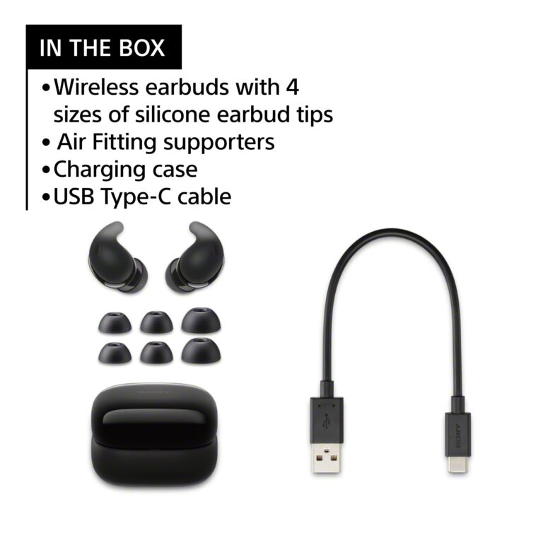 Sony LinkBuds Fit Truly Wireless Noise Canceling Earbud Headphones, Small & Light with Newly Developed Air Fitting Supporters, Black - Image 10