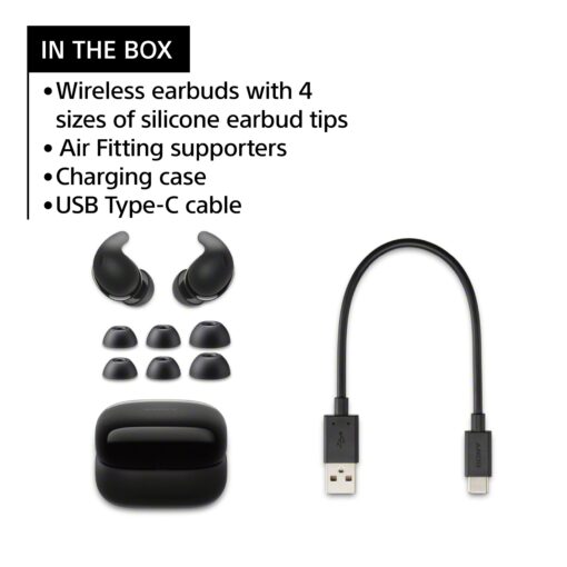 Sony LinkBuds Fit Truly Wireless Noise Canceling Earbud Headphones, Small & Light with Newly Developed Air Fitting Supporters, White - Image 10