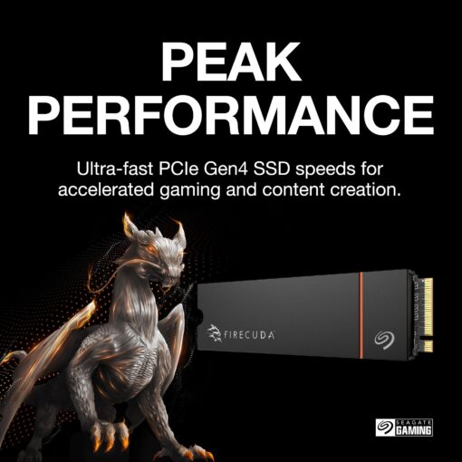 Seagate FireCuda 530R NVMe SSD 2TB, voor PS5/PC, Heatsink, Refresh, M.2 PCIe Gen4 ×4 NVMe 1.4, 7.300 MB/s, 3D-TLC-NAND, 640TBW, Data Rescue Service (ZP2000GM3A073) - Image 6