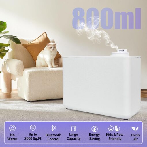 Scent Air Machine for Home, Commercial HVAC App Fragrance Machine Oil Diffuser Essential Oils 800ml, Cover Up to 3000 Sq.Ft, Waterless Aromatherapy for Business, Office, Store, Extra Large Room - Image 6