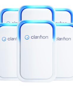 Clarifion - Air Ionizers for Home (6 Pack), Negative Ion Filtration System, Quiet Air Freshener for Bedroom, Office, Kitchen, Portable Air Filter Odor, Smoke Dust, Pets, Eliminator, Mini Air Cleaner