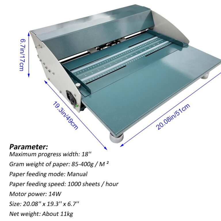 INTBUYING Electric Paper Creasing Machine 110V 3 in 1 Creaser with Extend Bench 18 Inch Paper Creaser Folding Machine - Image 5