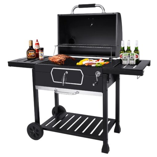Royal Gourmet CD2030AN 30-Inch Charcoal Grill, Deluxe BBQ Smoker Picnic Camping Patio Backyard Cooking, Black, Large - Image 7