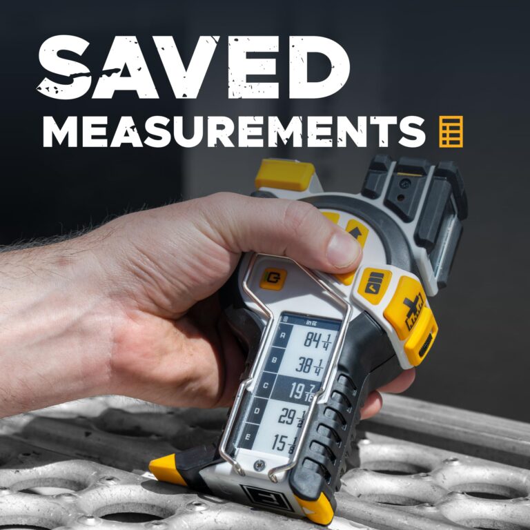 REEKON T1 Tomahawk Digital Tape Measure - Professional Accurate Measuring Tool, Green Laser, E-Paper Measuring List, Measurements Shared Over Bluetooth, Replaceable Blades - Image 9