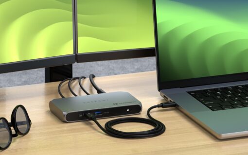 Satechi Thunderbolt 4 Hub Slim Pro, USB C 96W Charging, Single 8K or Dual 4K Display, 4 Thunderbolt 4 Ports, USB 3.2 Gen2 – for MacBook Pro/Air M1 M2 M3, Dell, HP, Surface, Lenovo - Image 3