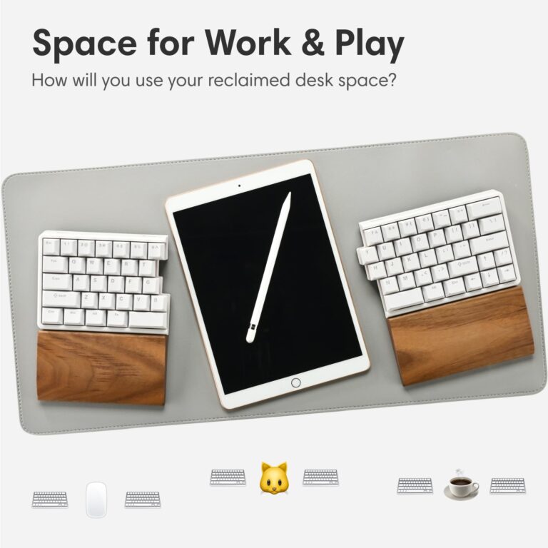 NocFree Wireless Ergonomic Split Mechanical Keyboard - Tactile, Hot-Swappable, Compact 60% Layout, Programmable for Mac & Windows, PBT Keycaps(Standard Version) - Image 5
