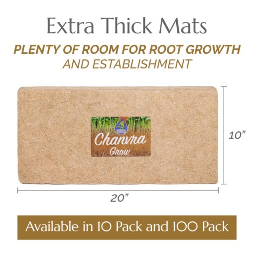 Chanvra Grow Microgreens Growing Mat, Natural Hemp Mats for Growing Sprouting Kits, Hydroponic Hemp Pads, Hemp Grow Mat for Wheatgrass, Sunflower & More, Microgreen Mat, 10x20" (100) - Image 3