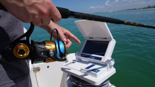 Upgraded Aqua-Vu AV 715C Underwater Fishing Camera – 7" Color Monitor, 75' Cable, White Monitor/Shuttle, Stainless Steel XD Camera, XD Trolling Fin, Sunshield – Ideal for Ice, Saltwater, Freshwater - Image 4