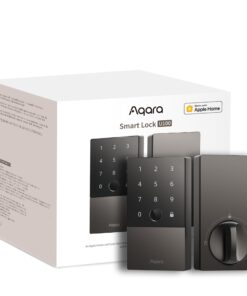 Aqara Smart Lock U100, Fingerprint Keyless Entry Door Lock with Apple Home Key, Touchscreen Keypad, Bluetooth Electronic Deadbolt, IP65 Weatherproof, Supports Apple HomeKit, Alexa, Google, IFTTT, Gray
