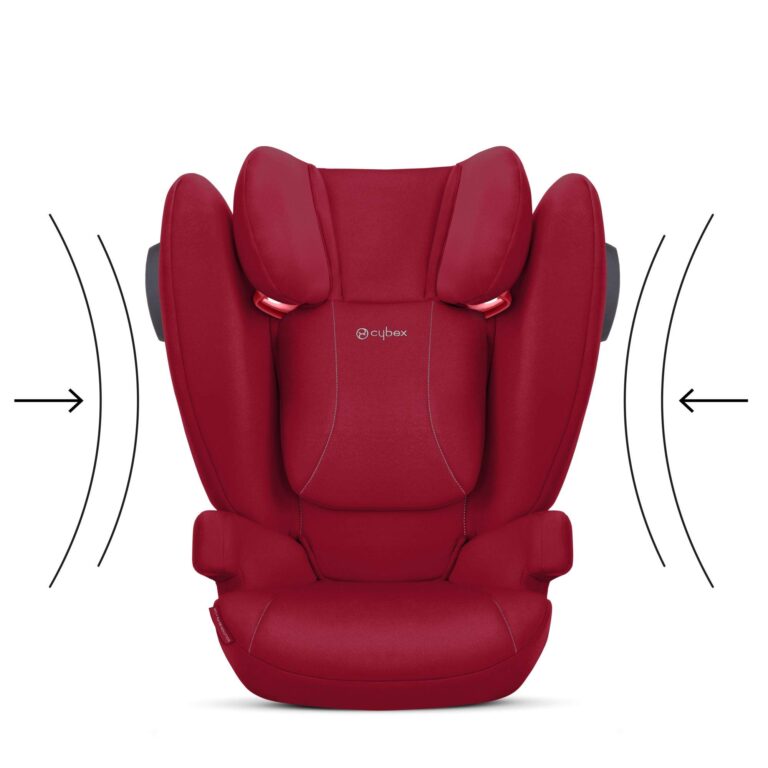 CYBEX Solution B2 fix+ Lux High Back Booster Seat, Lightweight Booster Seat, Secure Latch Installation, Linear Side Impact Protection, Reclining 12-Position Height Adjustable Headrest, Dynamic Red - Image 2