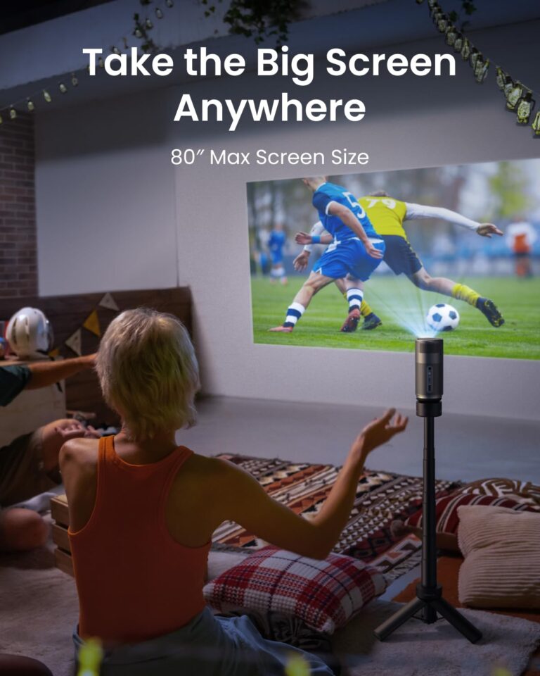 NEBULA Capsule Air Google TV Projector, Officially Licensed Netflix, 720p Smart Mini Projector with Wi-Fi and Bluetooth, 2 Hours of Playtime, Dolby Digital, Ultra Portable for Any Space - Image 3