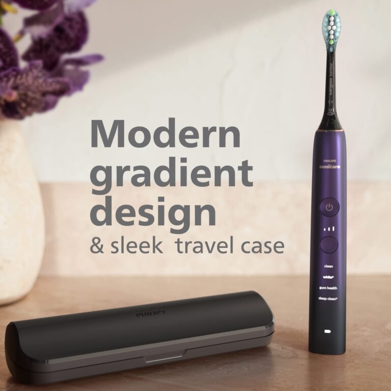PHILIPS Sonicare 9000 Special Edition Rechargeable Toothbrush, Black/Purple, HX9911/91 - Image 7