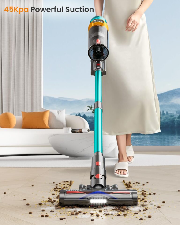 Cordless Vacuum Cleaner, 550W 45KPA 70Mins Vacuum Cleaners for Home, Stick Vacuum with Charging Dock Station, Anti-tangle Wireless Vacuum, Rechargeable Cordless Vacuum for Pet Hair/Carpet/Hard Floor - Image 7