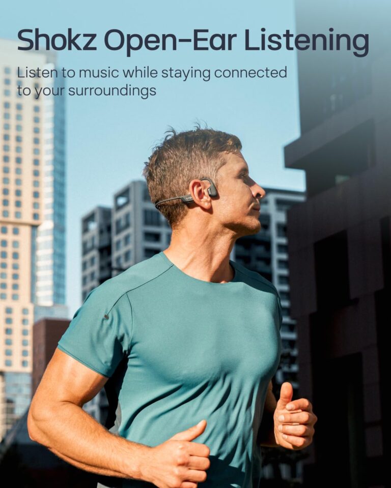 SHOKZ New OpenRun Pro 2 - Open-Ear, Bone Conduction Sport Headphones - with Reflective Strip - Sweat Resistant, Workout Headphones - Secure, Wireless, Comfortable Fit-Deep Bass and Smart Mic App - Image 7