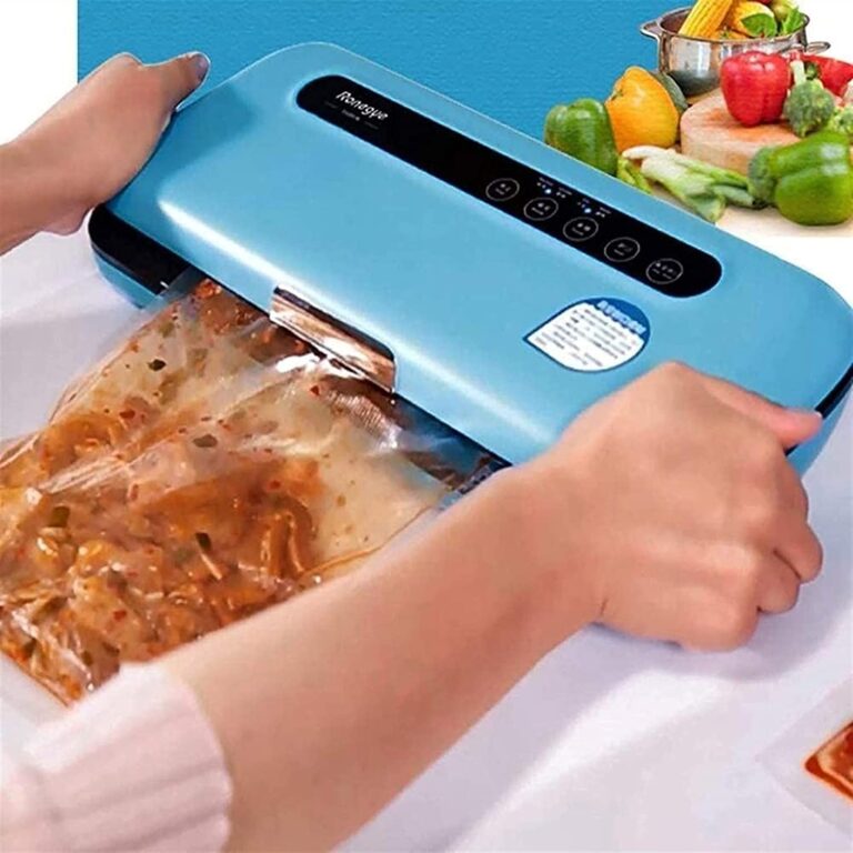 MIXIA Automatic Food Vacuum Sealer Machine, Blue Smart Heat Food Sealer with Air Sealing System For Food/Compact Design | Dry & Moist Food Modes - Image 2