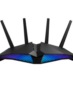 ASUS RT-AX82U (AX5400) Dual Band WiFi 6 Extendable Gaming Router, Gaming Port, Mobile Game Mode, Aura RGB, Included AiProtection Pro Security, Instant Guard, VPN, AiMesh Compatible