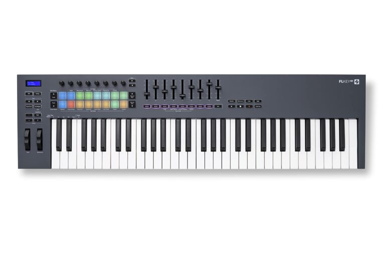 Novation FLkey 61 MIDI Keyboard - Seamless FL Studio Integration with Chord Mode and Scale Mode. All the software you need for Music Production
