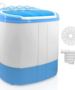 Washing Machine Portable 2-in-1 & Spin-Dryer - Convenient Top-Loading Easy Access, Energy & Water Efficient Design, Ideal for Smaller Loads - No Special Parts or Plumbing Required -2 FT Drainage Hose