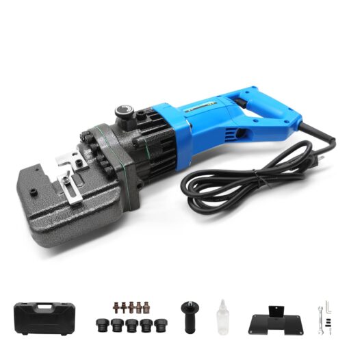 Jecoupoon 1200 W Electric Hydraulic Hole Punch Hydraulic Hole Punching Tool Metal punch Compatible with Steel Copper Aluminum Iron Alloy (Base Version)