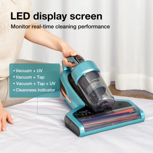 Jimmy Mattress Vacuum Cleaner, Bed Vacuum Cleaner with UV-C & Ultrasonic & 5s Quick Heating, 16Kpa Suction 480W Handheld Vacuums for Dust & Pet Hair with HEPA(BX7 Pro, Corded) - Image 3