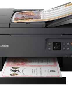 Canon PIXMA TR7020a All-in-One Wireless Color Inkjet Printer, with Duplex Printing, Mobile Printing, and Auto Document Feeder, Black, Works with Alexa