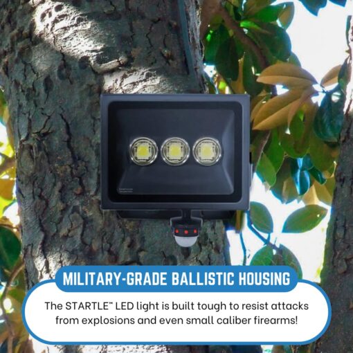 STARTLE 360 LED Military Grade Security Light | Outdoor Motion Detection Home Security Flood Light | Brightest LED Security Floodlight Motion Sensor Light |Security Motion Detector Anti-Theft Light | - Image 9