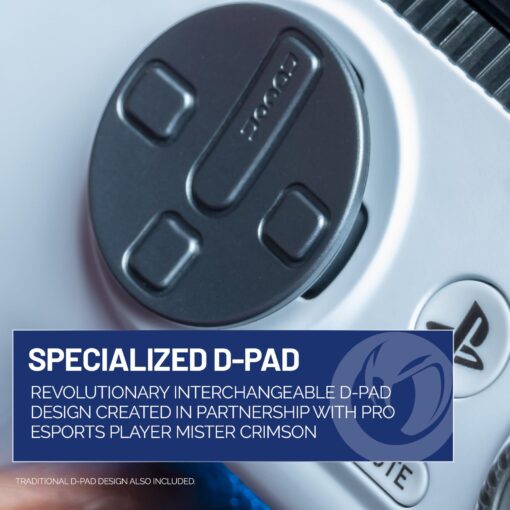NACON Revolution 5 Pro Officially Licensed PlayStation Wireless Gaming Controller for PS5 / PS4 / PC - Hall Effect, Trigger Stops, Mappable Buttons, Bluetooth Audio - Black/White - Image 5