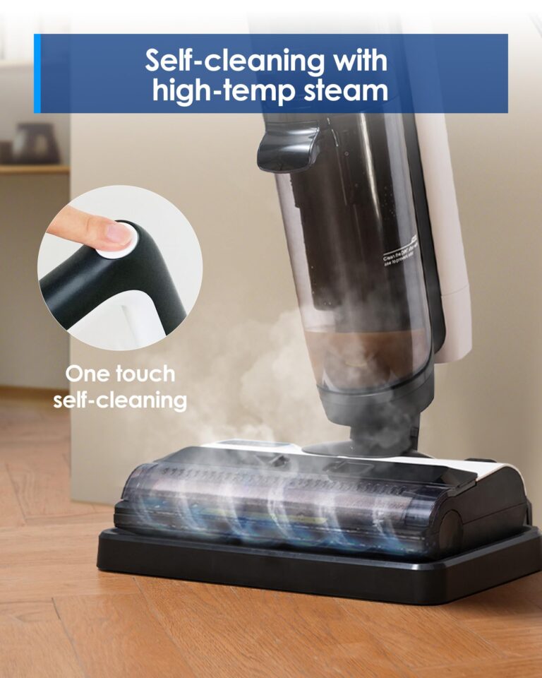 Tineco iFLOOR 5 Steam Corded Wet Dry Vacuum All-in-one, Steam Mop Hardwood Floor Cleaner Great for Sticky Messes, 248℉ High-temp Steam, Self-cleaning with steam - Image 7